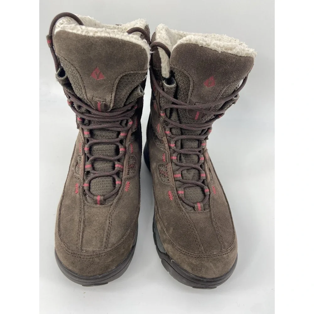 Vasque Boots Womens 7.5 Brown Pow Pow UltraDry Winter‎ Snow Hiking Outdoor 7803